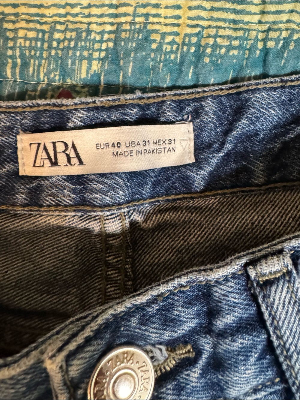 ZARA Blue Denim Jeans — Classic Indigo Wash